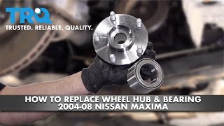 How To Replace Wheel Hub & Bearing 200408 Nissan Maxima