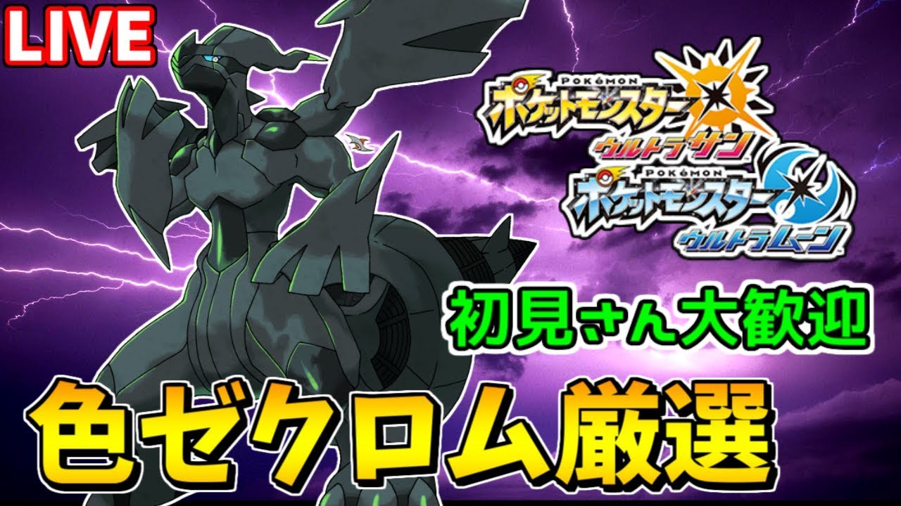 ポケモンUSUM】伝説コンプ旅！色違いゼクロム厳選 1366~【4.7(土)優勝