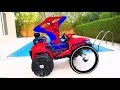 POWER WHEEL ride on FAIL Learn Colors with Children Songs Finger Family Nursery Rhymes
