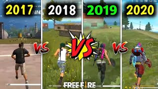 EVOLUTION OF FREE FIRE 🆓🔥|2017 v/s 2018 v/s 2019 v/s 2020.