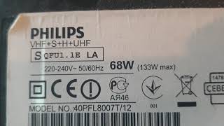 Ремонт телевизора QFU 1.1E LA на примере Philips 40PFL8007T/12