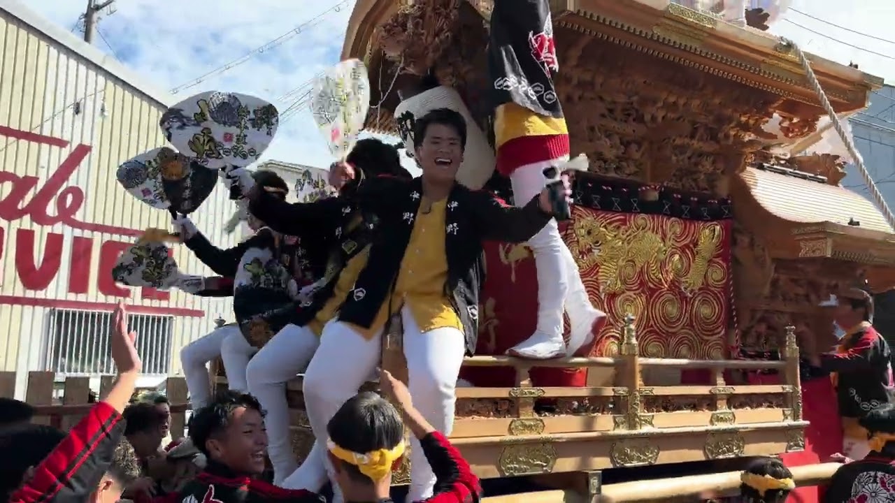 令和6年 中野だんじり 美具久留御魂神社宮入