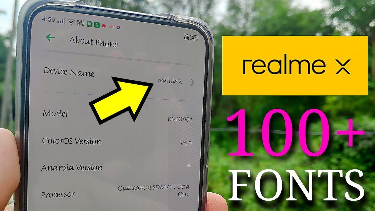How to Change 100+ Fonts in RealMe X Devices on ColourOS 6