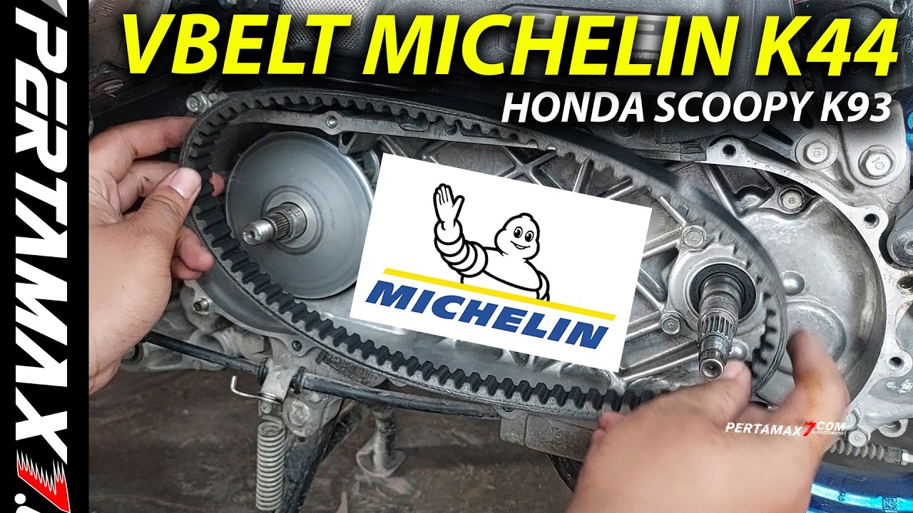 CARA Pasang VBELT Michelin K44 Honda Scoopy Donat 2018 K93 eSP Mudah PNP Cuci Servis CVT Kirian #CVT