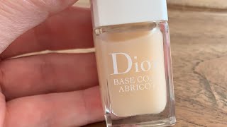 Quick Mani with Dior Base Coat Abricot