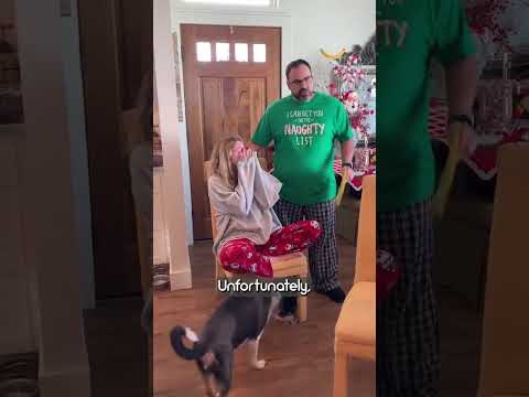 Stepdad surprises stepdaughter with Christmas adoption papers gift 🥺❤️ #shorts