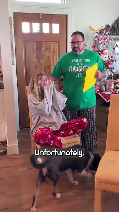 Stepdad surprises stepdaughter with Christmas adoption papers gift 🥺❤️ #shorts