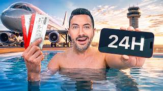 24H dans le Meilleur Aéroport du Monde ! (Piscine, Cinéma,...)