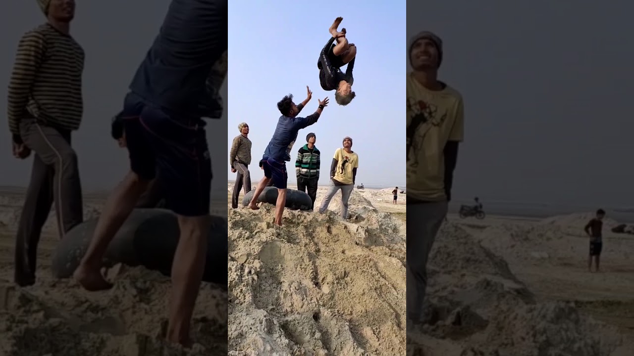 1st attemp of double backflip by me | MANISH RAJ