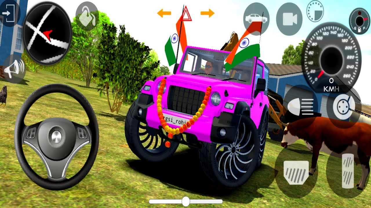 🤣Dollar (Song) Modified Mahindra Thar 😈| Indian Cars simulator 3D | Android Gameplay