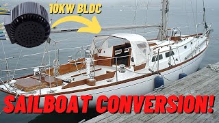 Electric Sailboat Conversion Project 48V 10kW BLDC Motor