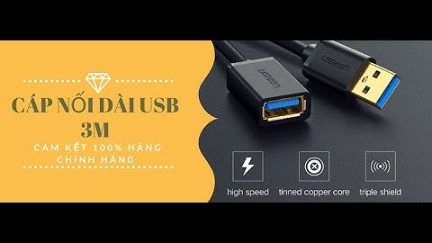 Dây cáp nối dài Usb 3.0 loại tốt chính hãng Ugreen 30127 tốc độ cao.