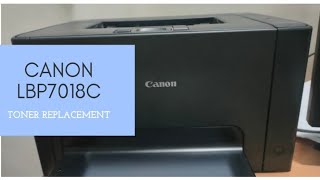 CANON LBP7018C TONER REPLACEMENT - YouTube