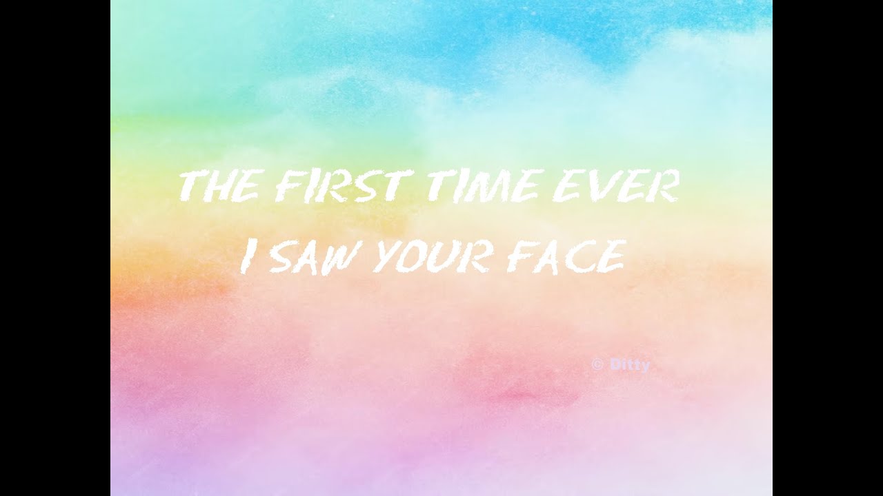 Ditty - The First Time Ever I Saw Your Face (HD Instrumental) - YouTube