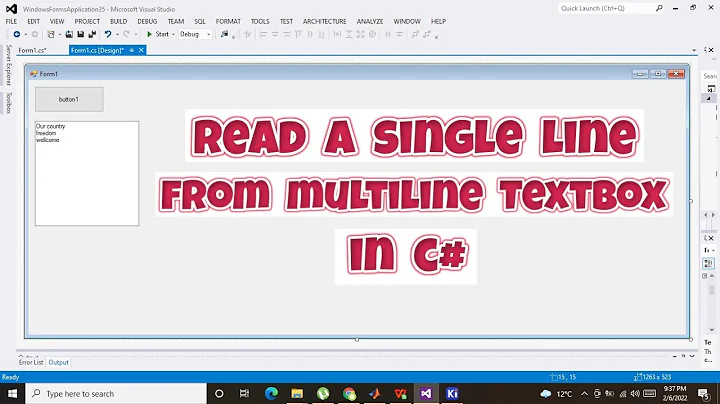 how to read a single line from multiline textbox in c#