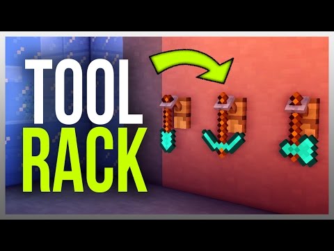 ✔️ Prateleira de ferramentas funcional no Minecraft (Tutorial incluído)