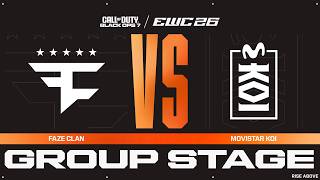 FaZe Clan vs. Movistar KOI | COD: BO7 at EWC 26 - Group Stage - VOD