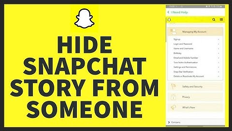 How To Hide Snapchat Story From Someone 2022? Block Friends From Seeing Stories On Snapchat App |