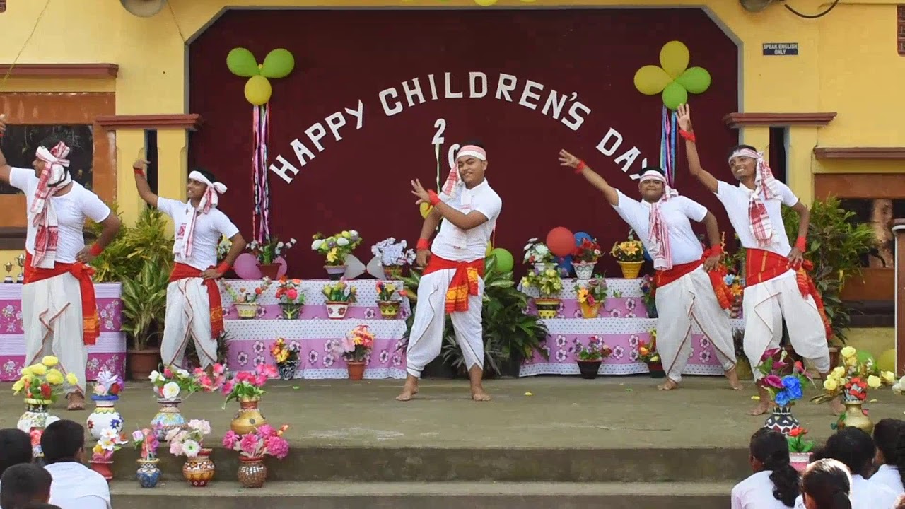 BIHU  DANCE DONE BY CLASS X STUDENTS  CHILDRENS DAY SPECIAL