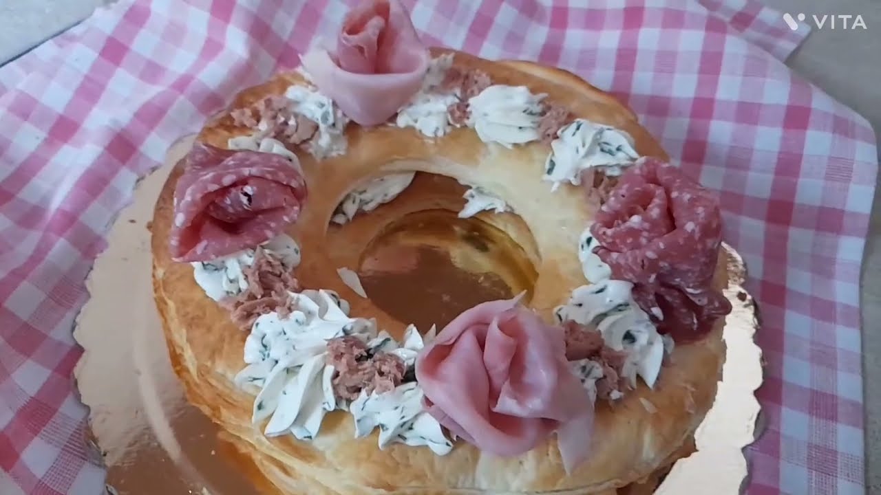 Cream tart salata con pastasfoglia #creamtartsalata#creamtartdipastasfoglia