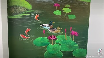 Vẽ tranh thác nước 3D tại Quảng Ninh Hạ Long