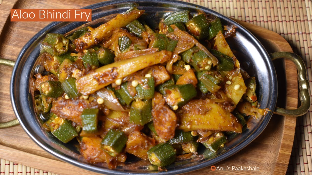 ಆಲೂ ಬೆಂಡಿ ಫ್ರೈ Aloo Bhindi Fry Alu Bhindi ki Sabji Aloo Bhindi
