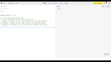 32 Conceitos de Javascript - Comparação com ==, === e o typeof