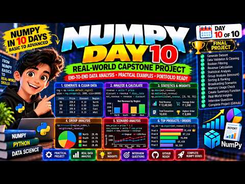 NumPy Day 10: Real-World NumPy Capstone | Python Data Science Project