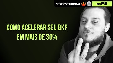 Como acelerar seu backup em mais de 30%