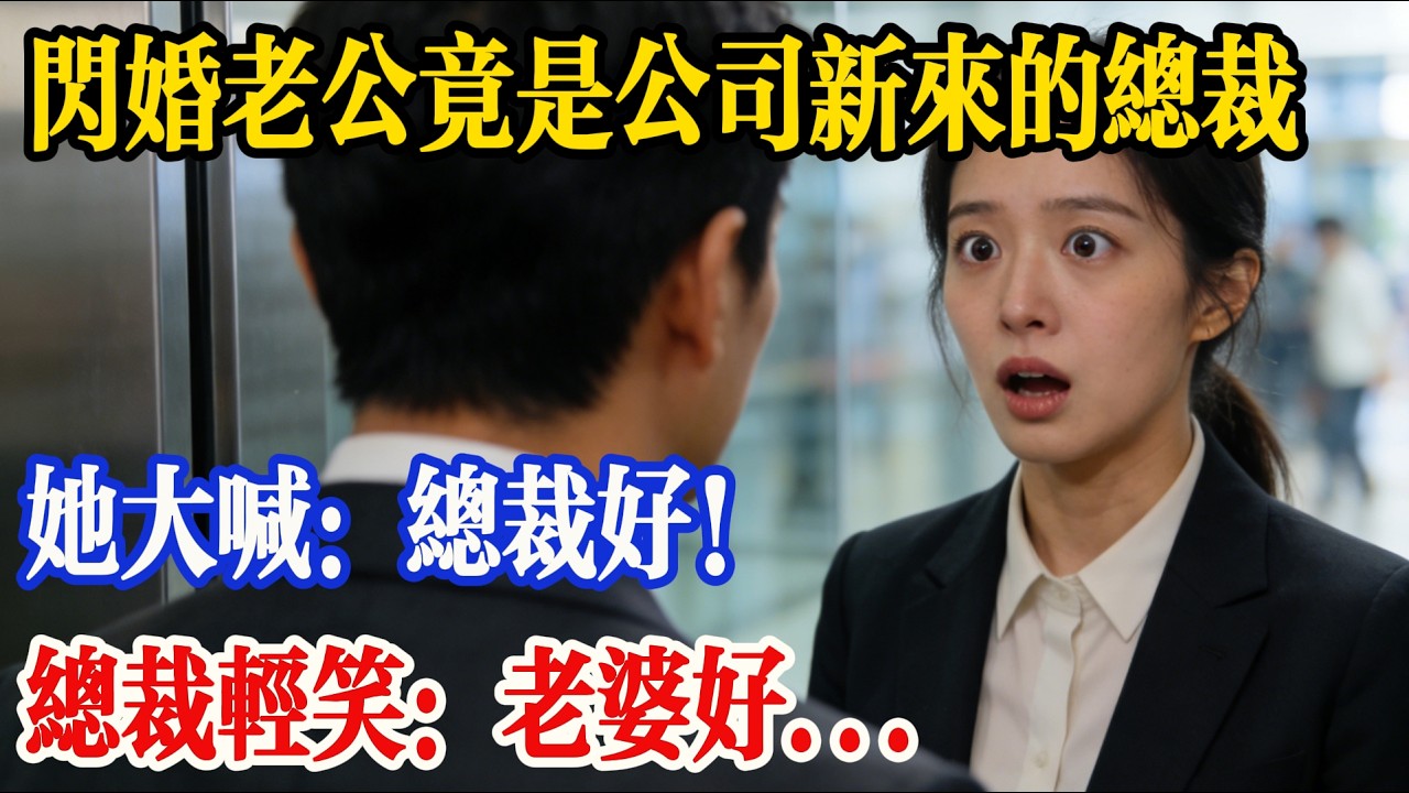 閃婚老公竟是新來的總裁，她大喊：總裁好！總裁輕笑：老婆好