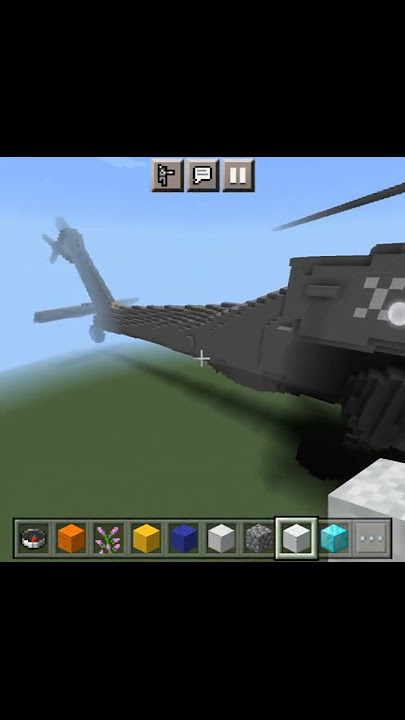 Minecraft Make Helicopter #shorts