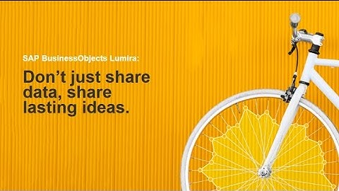 Welcome to SAP BusinessObjects Lumira