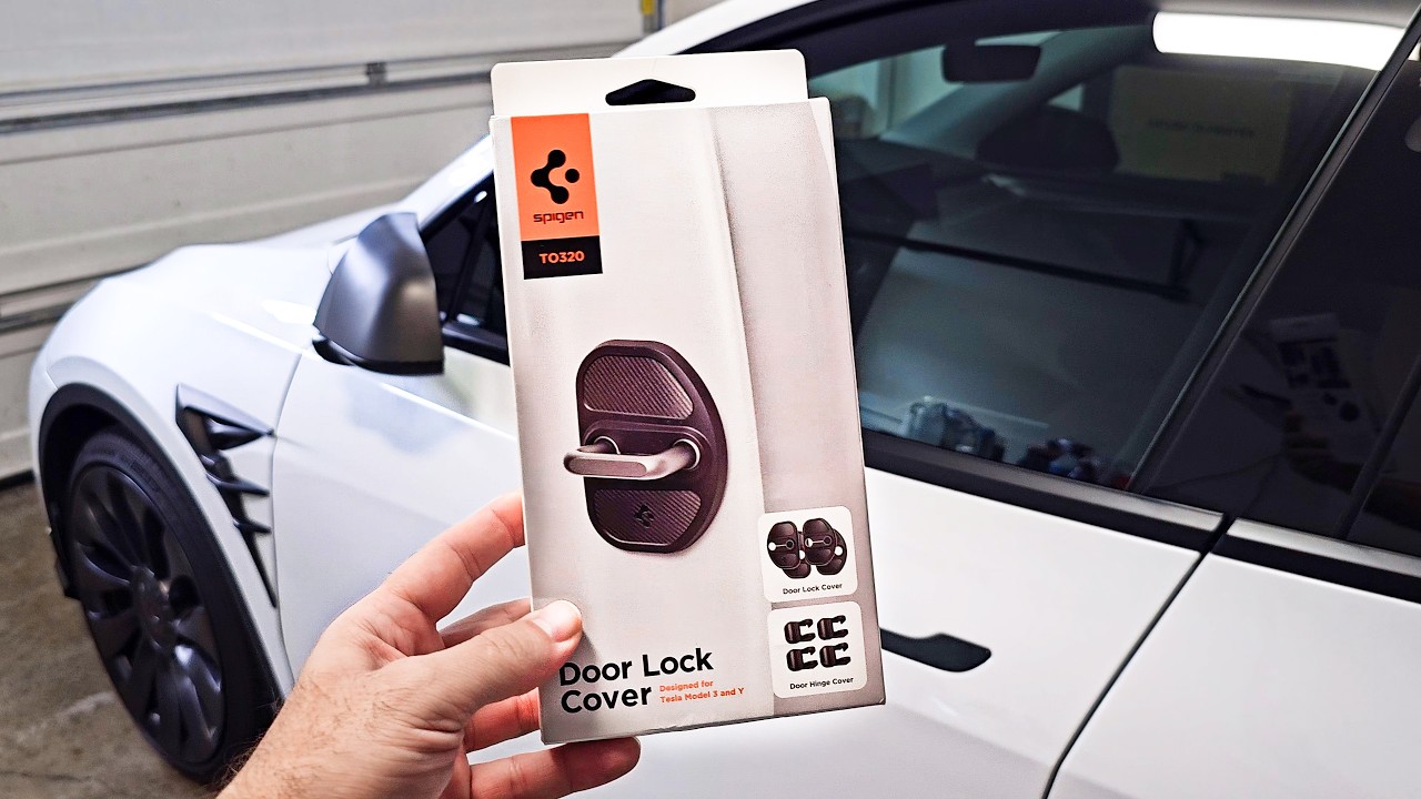 Spigen - Tesla Model Y - Door Hinge Covers - YouTube
