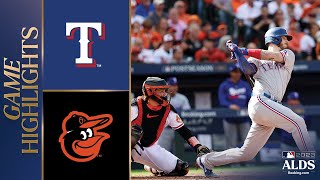 Rangers vs. Orioles ALDS Game 1 Highlights (10\/7\/23) | MLB Highlights