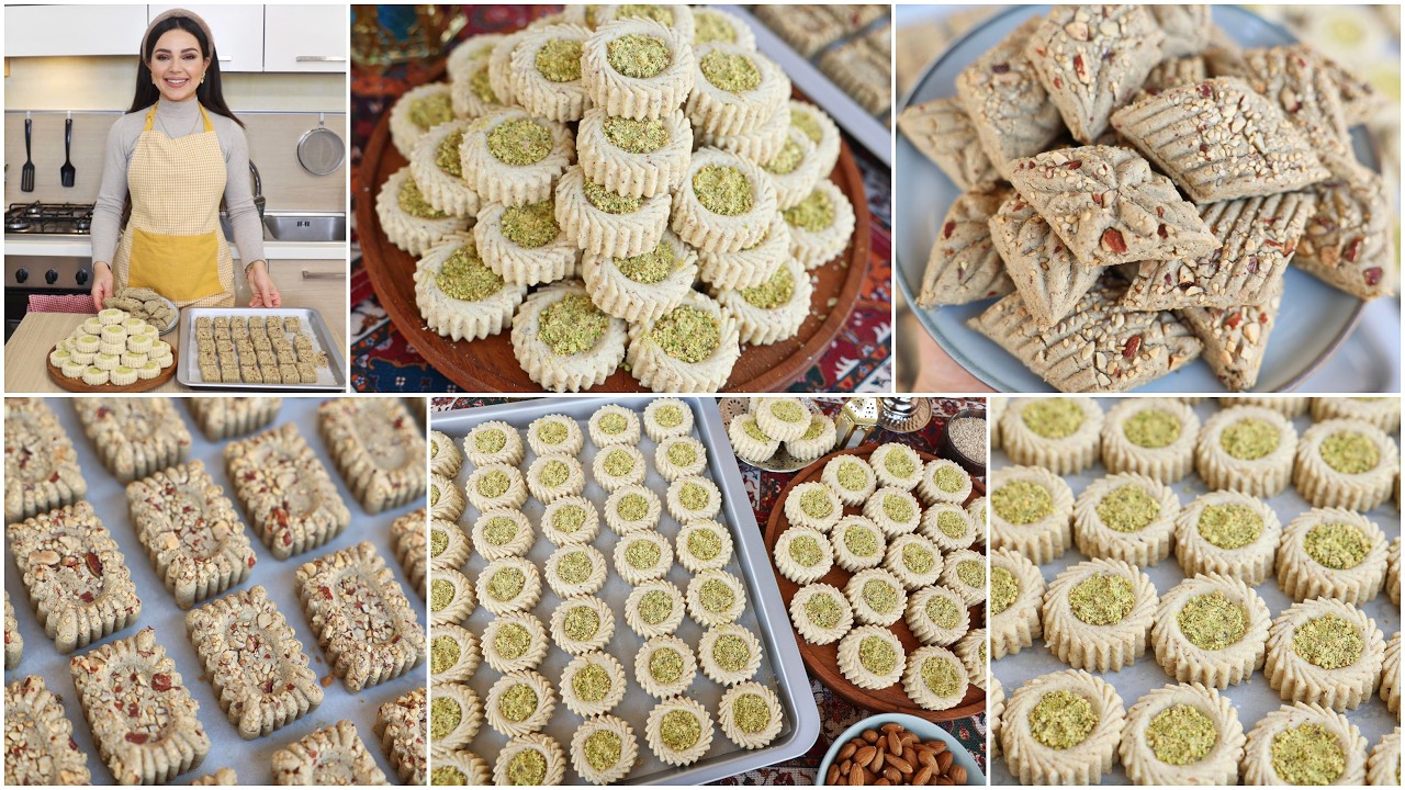 حلو العيد 2026🌙غريبة الفرينة البيضاء بأدق التفاصيل وغريبة درع زمنية باللوز والجلجلان بنة ومنفعة❤️