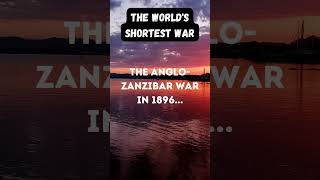 The Anglo-Zanzibar War in 1896... #viral #mysterious #fact #shorts