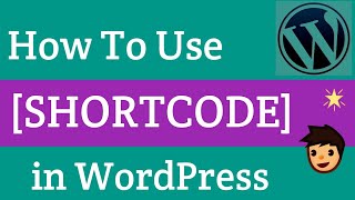 How to Use  Shortcode in WordPress? Easy Learning in Hindi\Urdu