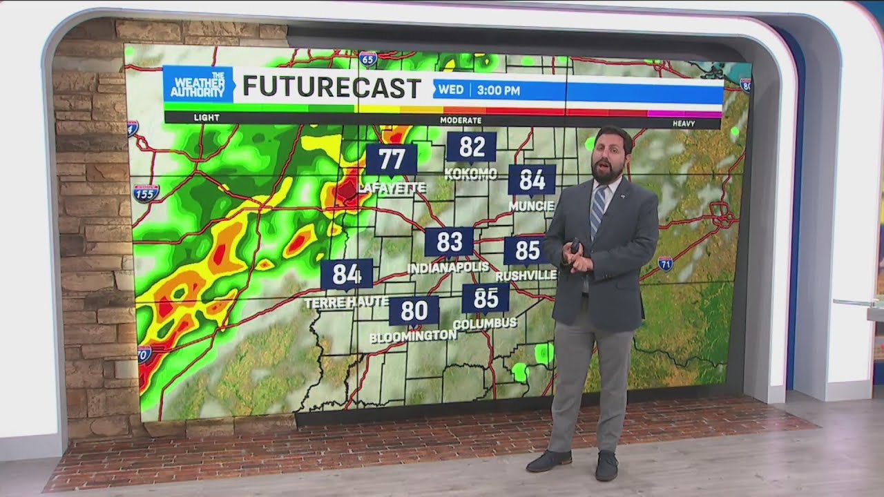 Warmth, hazy skies stick around with rain arriving soon - YouTube