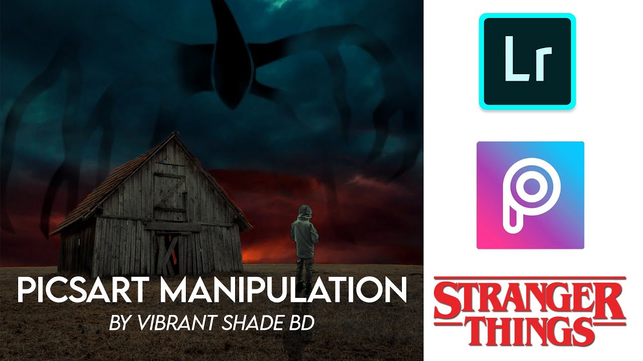 picsart manipulation | stranger things |  Vibrant shade BD