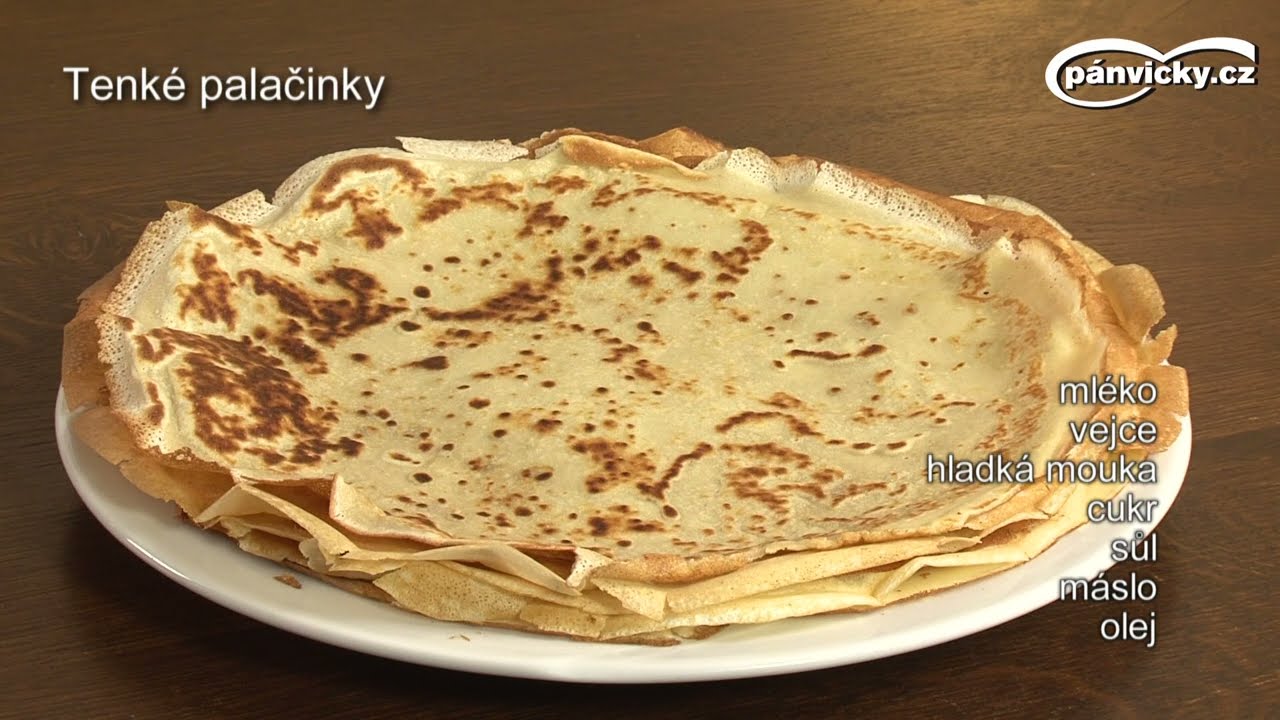 Jak usmažit tenké palačinky?