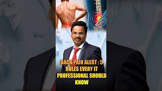 Tag Your IT frnd 😲💻 Back Pain Alert for IT Professionals! #shorts #backpain #itprofessionals #doctor