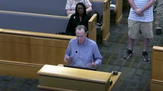 John Snead speaks in favor of Ashcake landfill expansion