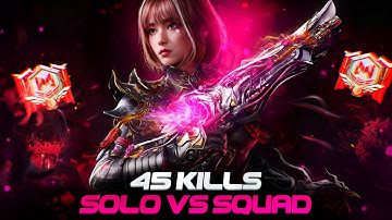 45 KILLS INTENSE SOLO VS SQUAD FULL GAMEPLAY CODM