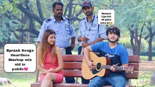 Heartless Bpraak Mashup Mix Old ||Lata Ji Mix Sad|| Randomly Singing in Public by @Mr King