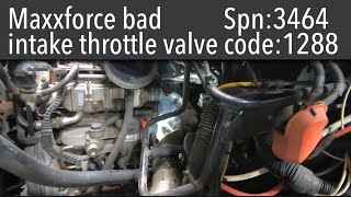 ITVH OCC self test failed spn: 3464  fmi: 0 code: 1288 Bad throttle valve