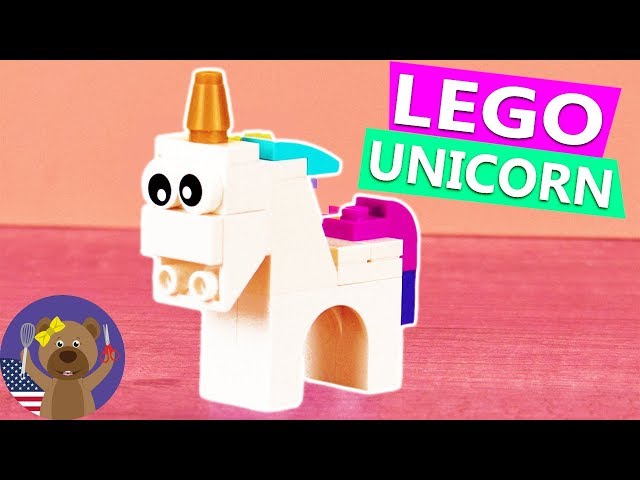 Unicorn and Son Graphic in Lego Style · Creative Fabrica