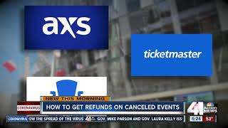 How to get refunds on canceled events