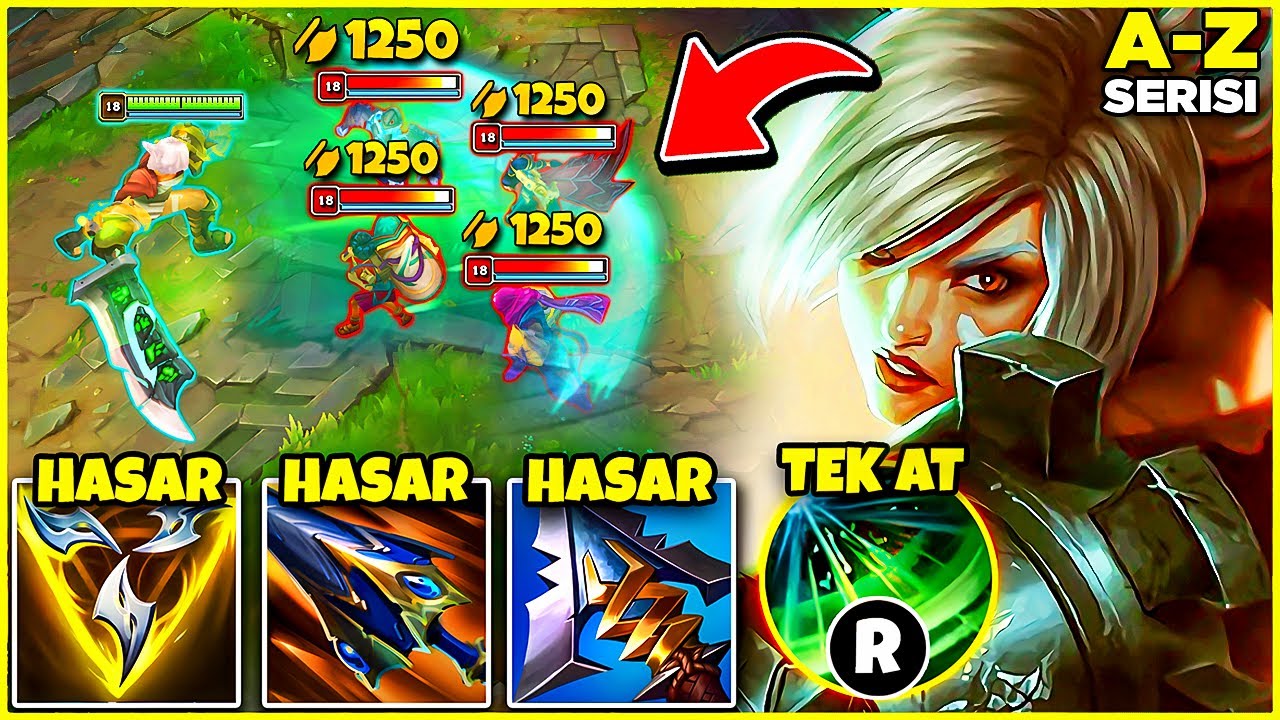 ÜÇLÜ KUVVET RIVEN ile ZÜMRÜT ELODA HARD CARRY! | A-Z JUNGLE #25