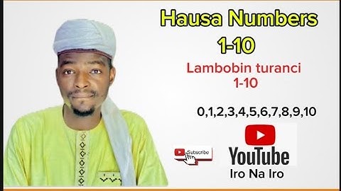 Hausa Numbers 1-10 