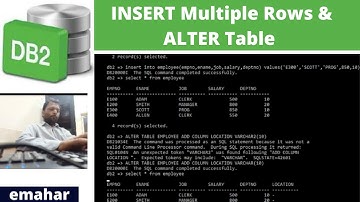 Inserting multiple rows|DB2